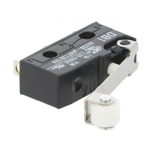 DB1C-A1RC; Microswitch SNAP ACTION; with roller; SPDT; 6A/250VAC; ON-(ON); CHERRY
