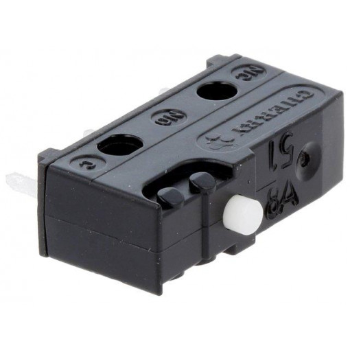 DB1C-C1AA; Microswitch SNAP ACTION; without lever; SPDT; 6A/250VAC; ON-(ON); CHERRY