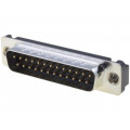 DB25-PA-M2; D-Sub; PIN: 25; socket; male; straight; THT; UNC4-40; Locking: screws; ADAM TECH DB25-PA-M2; D-Sub; PIN: 25; socket; male; straight; THT; UNC4-40; Locking: screws; ADAM TECH