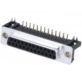 DB25-SL-24; D-Sub; PIN: 25; socket; female; angled 90°; THT; UNC4-40; 5A; 20mΩ; ADAM TECH DB25-SL-24; D-Sub; PIN: 25; socket; female; angled 90°; THT; UNC4-40; 5A; 20mΩ; ADAM TECH