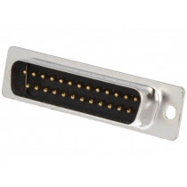 DB25-SP; D-Sub; PIN: 25; plug; male; for cable; soldering; Colour: black; ENCITECH