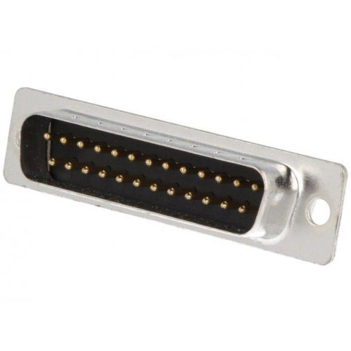 DB25-SP; D-Sub; PIN: 25; plug; male; for cable; soldering; Colour: black; ENCITECH