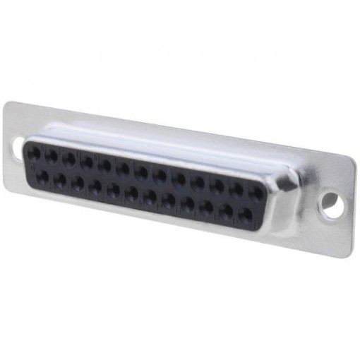 DB25-SR; D-Sub; PIN: 25; plug; female; for cable; Type: w/o contacts; 5A; 250V; ADAM TECH