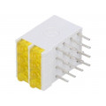DBI04311; LED; in housing; yellow; 1.8mm; No.of diodes: 8; 10mA; 38°; 2.1V; SIGNAL-CONSTRUCT
