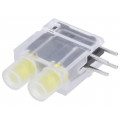 DBKD211; LED; in housing; yellow; 3.9mm; No.of diodes: 2; 20mA; 40°; 2.1V; SIGNAL-CONSTRUCT