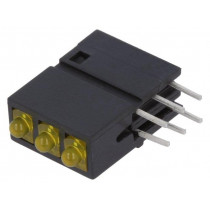 DBM3111; LED; in housing; yellow; 1.8mm; No.of diodes: 3; 38°; SIGNAL-CONSTRUCT DBM3111; LED; in housing; yellow; 1.8mm; No.of diodes: 3; 38°; SIGNAL-CONSTRUCT