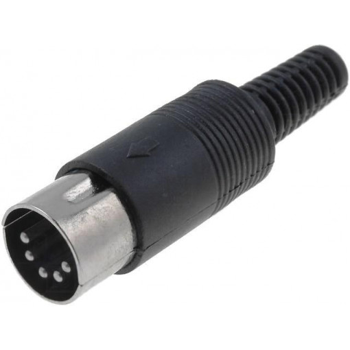 ; Plug; DIN; male; PIN: 5; Layout: 180°; straight; for cable; soldering; ; Plug; DIN; male; PIN: 5; Layout: 180°; straight; for cable; soldering;