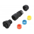 DC-05BFMB-QL8APP; Connector: circular; male; plug; screw terminal; PIN: 5; for cable; AMPHENOL DC-05BFMB-QL8APP; Connector: circular; male; plug; screw terminal; PIN: 5; for cable; AMPHENOL