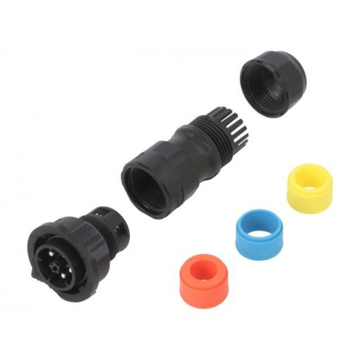 DC-05BFMB-QL8APP; Connector: circular; male; plug; screw terminal; PIN: 5; for cable; AMPHENOL DC-05BFMB-QL8APP; Connector: circular; male; plug; screw terminal; PIN: 5; for cable; AMPHENOL