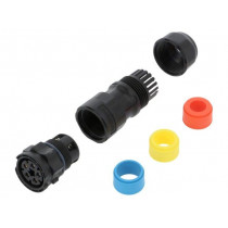 DC-05BMFB-QL8APP; Connector: circular; female; plug; screw terminal; PIN: 5; IP68; AMPHENOL DC-05BMFB-QL8APP; Connector: circular; female; plug; screw terminal; PIN: 5; IP68; AMPHENOL