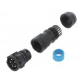 DC-05BMMB-QL8LPP; Connector: circular; male; plug; screw terminal; PIN: 5; for cable; AMPHENOL DC-05BMMB-QL8LPP; Connector: circular; male; plug; screw terminal; PIN: 5; for cable; AMPHENOL