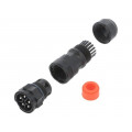 DC-05BMMB-QL8SPP; Connector: circular; male; plug; screw terminal; PIN: 5; for cable; AMPHENOL DC-05BMMB-QL8SPP; Connector: circular; male; plug; screw terminal; PIN: 5; for cable; AMPHENOL