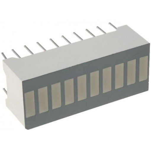 DC-10EWA; Display: LED; bargraph; red; 2.2÷5.6mcd; 25.4x10.16mm; KINGBRIGHT ELECTRONIC DC-10EWA; Display: LED; bargraph; red; 2.2÷5.6mcd; 25.4x10.16mm; KINGBRIGHT ELECTRONIC