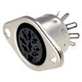 ; Socket; DIN; female; PIN: 8; Layout: 270° with central pin; 
