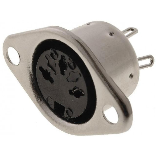 ; Socket; DIN; female; PIN: 3; Layout: 180°; straight; soldering; 
