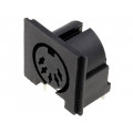 ; Socket; DIN; female; PIN: 5; Layout: 180°; angled 90°; THT; 