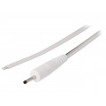 DC.CAB.0300.0150; Cable; wires,DC 0,7/2,35 plug; straight; 0.5mm2; white; 1.5m; BQ CABLE