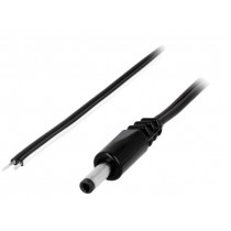 DC.CAB.1000.0300; Cable; wires,DC 4,0/1,7 plug; straight,Sony; 0.5mm2; black; 3m; BQ CABLE