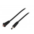 DC.CAB.1010.0150; Cable; wires,DC 4,0/1,7 plug; straight,Sony; 1mm2; black; 1.5m; BQ CABLE