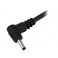 DC.CAB.1811.0150; Cable; wires,DC 5,5/1,7 plug; angled; 1mm2; black; 1.5m; -20÷70°C; BQ CABLE