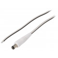 DC.CAB.1900.0150; Cable; wires,DC 5,5/1,7 plug; straight; 0.5mm2; white; 1.5m; BQ CABLE