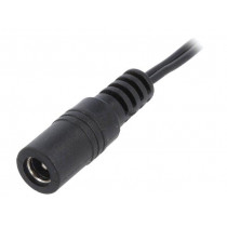 ; Cable; wires,DC 5,5/2,1 socket; straight; 0.5mm2; black; 1.5m; ESPE ; Cable; wires,DC 5,5/2,1 socket; straight; 0.5mm2; black; 1.5m; ESPE