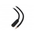 DC.CAB.2010.0150; Cable; wires,DC 5,5/2,1 socket; straight; 1mm2; black; 1.5m; BQ CABLE