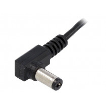 ; Cable; wires,DC 5,5/2,1 plug; angled; 0.5mm2; black; 1.5m; ESPE ; Cable; wires,DC 5,5/2,1 plug; angled; 0.5mm2; black; 1.5m; ESPE