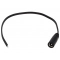 DC.CAB.2400.0020; Cable; wires,DC 5,5/2,5 socket; straight; 0.5mm2; black; 0.2m; BQ CABLE