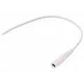 DC.CAB.2500.0150; Cable; wires,DC 5,5/2,5 socket; straight; 0.5mm2; white; 1.5m; BQ CABLE