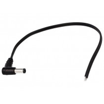 DC.CAB.2601.0020; Cable; wires,DC 5,5/2,5 plug; angled; 0.5mm2; black; 0.2m; BQ CABLE