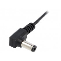 ; Cable; wires,DC 5,5/2,5 plug; angled; 0.5mm2; black; 1.5m; ESPE ; Cable; wires,DC 5,5/2,5 plug; angled; 0.5mm2; black; 1.5m; ESPE