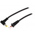 DC.CAB.3011.0150; Cable; wires,DC 5,5/3,0CP plug; angled; 1mm2; black; 1.5m; BQ CABLE