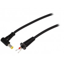 DC.CAB.3011.0150; Cable; wires,DC 5,5/3,0CP plug; angled; 1mm2; black; 1.5m; BQ CABLE
