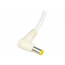 DC.CAB.3111.0150; Cable; wires,DC 5,5/3,0CP plug; angled; 1mm2; white; 1.5m; BQ CABLE