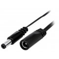 DC.EXT.0200.0180; Cable; DC 5,5/2,1 plug,DC 5,5/2,1 socket; straight; 0.5mm2; 1.8m; BQ CABLE