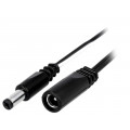 DC.EXT.0200.0300; Cable; DC 5,5/2,1 plug,DC 5,5/2,1 socket; straight; 0.5mm2; 3m; BQ CABLE