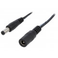 ; Cable; DC 5,5/2,1 plug,DC 5,5/2,1 socket; straight; 0.5mm2; 2m; ESPE
