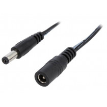 ; Cable; DC 5,5/2,1 plug,DC 5,5/2,1 socket; straight; 0.5mm2; 2m; ESPE ; Cable; DC 5,5/2,1 plug,DC 5,5/2,1 socket; straight; 0.5mm2; 2m; ESPE