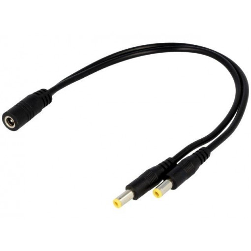 DC.SPL.0200.0020; Cable; DC 5,5/2,1 socket,DC 5,5/2,1 plug x2; straight; 0.5mm2; BQ CABLE DC.SPL.0200.0020; Cable; DC 5,5/2,1 socket,DC 5,5/2,1 plug x2; straight; 0.5mm2; BQ CABLE