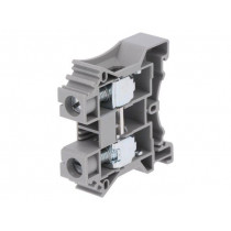 DC16-01P-11-00AH; Splice terminal: rail; 1.5÷25mm2; ways: 1; terminals: 2; grey; TS35; DEGSON ELECTRONICS