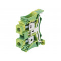 DC6-PE-01P-1C-00AH; Splice terminal: rail; 0.5÷6mm2; ways: 1; terminals: 2; Width: 8mm; DEGSON ELECTRONICS