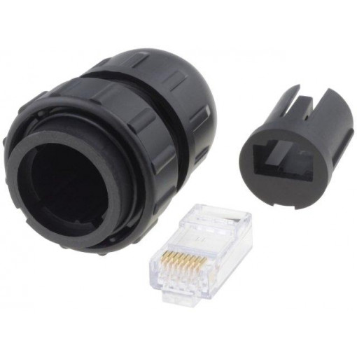 DCC-RJ6B-310; Plug; RJ45; DC; PIN: 8; Cat: 6; Layout: 8p8c; Locking: bayonet; IDC; SWITCHCRAFT DCC-RJ6B-310; Plug; RJ45; DC; PIN: 8; Cat: 6; Layout: 8p8c; Locking: bayonet; IDC; SWITCHCRAFT