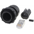 DCC-RJ6ST-310; Plug; RJ45; DC; PIN: 8; Cat: 6; shielded; Layout: 8p8c; IP67,IP68; IDC; SWITCHCRAFT