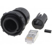 DCC-RJ6ST-310; Plug; RJ45; DC; PIN: 8; Cat: 6; shielded; Layout: 8p8c; IP67,IP68; IDC; SWITCHCRAFT DCC-RJ6ST-310; Plug; RJ45; DC; PIN: 8; Cat: 6; shielded; Layout: 8p8c; IP67,IP68; IDC; SWITCHCRAFT
