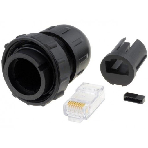 DCC-RJ6T-310; Plug; RJ45; DC; PIN: 8; Cat: 6; Layout: 8p8c; Locking: threaded joint; SWITCHCRAFT DCC-RJ6T-310; Plug; RJ45; DC; PIN: 8; Cat: 6; Layout: 8p8c; Locking: threaded joint; SWITCHCRAFT