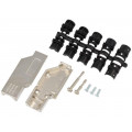 DCMR15-FK-K; Enclosure: for D-Sub connectors; D-Sub 15pin,D-Sub HD 26pin; ENCITECH DCMR15-FK-K; Enclosure: for D-Sub connectors; D-Sub 15pin,D-Sub HD 26pin; ENCITECH