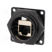 DCP-RJ5SB-F; Coupler; RJ45; DC; PIN: 8; Cat: 5e; shielded; Layout: 8p8c; IP67,IP68; SWITCHCRAFT DCP-RJ5SB-F; Coupler; RJ45; DC; PIN: 8; Cat: 5e; shielded; Layout: 8p8c; IP67,IP68; SWITCHCRAFT