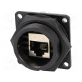 DCP-RJ6ST-RD; Socket; RJ45; DC; PIN: 8; Cat: 6; shielded; Layout: 8p8c; IP67,IP68; SWITCHCRAFT