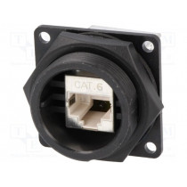 DCP-RJ6ST-SD; Socket; RJ45; DC; PIN: 8; Cat: 6; shielded; Layout: 8p8c; IP67,IP68; SWITCHCRAFT DCP-RJ6ST-SD; Socket; RJ45; DC; PIN: 8; Cat: 6; shielded; Layout: 8p8c; IP67,IP68; SWITCHCRAFT